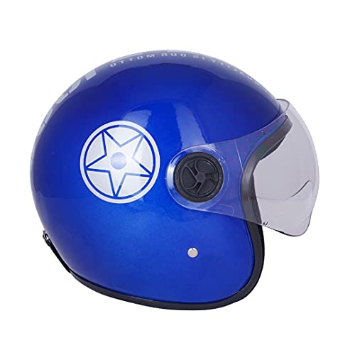 Sage Square Two Wheeler ISI Marked Guardian Cruiser Open face Helmet for Men and Women (Blue Gloosy), ABS - Image 5