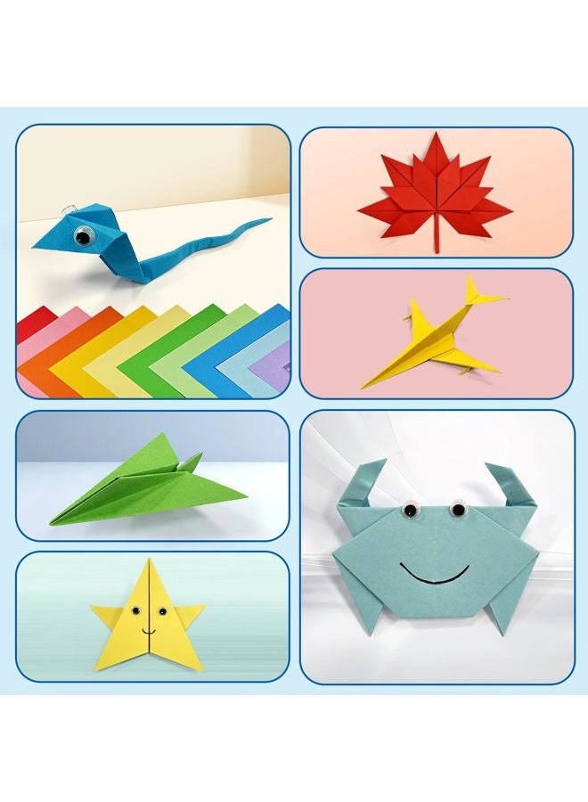 Enmousvan Origami Paper Set, 6x6 Inch, Double Sided Color, 220 Sheets, 10 Fun & Distinct Colors, Child-Friendly, with DIY Accessory Kit for Hands-on Art and Craft Projects - Image 5