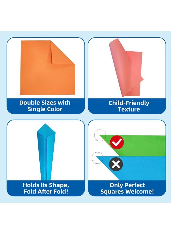 Enmousvan Origami Paper Set, 6x6 Inch, Double Sided Color, 220 Sheets, 10 Fun & Distinct Colors, Child-Friendly, with DIY Accessory Kit for Hands-on Art and Craft Projects - Image 3