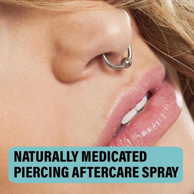 BASE LABORATORIES Base Labs Sea Salt Piercing Aftercare Spray | 4oz | Cleanses, Sterilizes & Soothes | Saline Solution For Piercings with Lysozyme | Fast Ear Piercing Cleaner Solution For Ears, Nose & Bumps | 120ml - Image 2