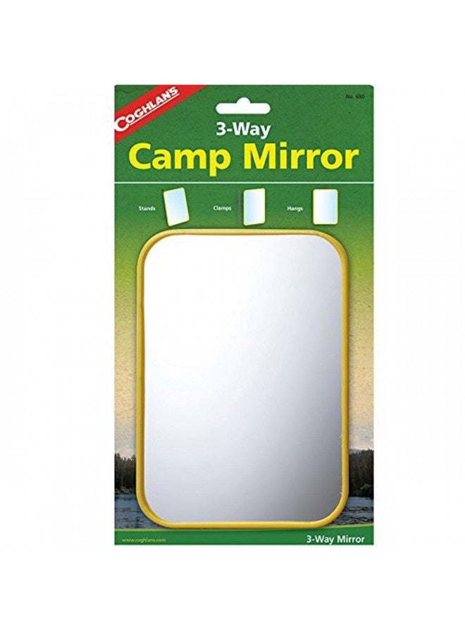 Coghlan's 3-Way Camp Mirror , Yellow - Image 1