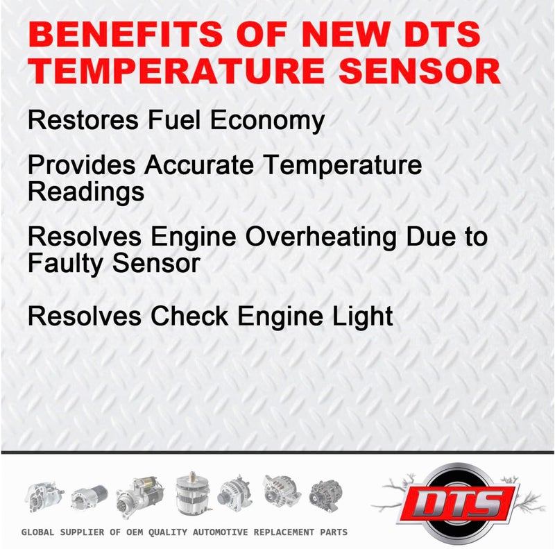 DTS New Engine Coolant Temperature Sensor Replacement for Renault Clio Kangoo Megane -7700101968 - Image 3