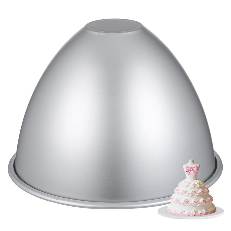 Amosfun Princess Doll Skirt Cake Pan Mold - 8 Inch Non-Stick Baking Molds for Princess Dress Cakes Suitable for Girls Birthdays Celebrations - Image 1
