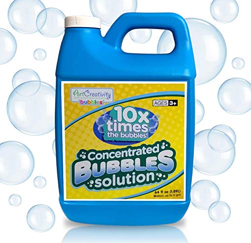 ArtCreativity Concentrated Bubble Solution Refill for Bubble Toys Huge 64oz Concentrated Liquid Makes Up to 5 Gallon NonToxic Liquid for Bubble Machine Toy Guns Wands Bubble Lawn Mower and More - Image 1