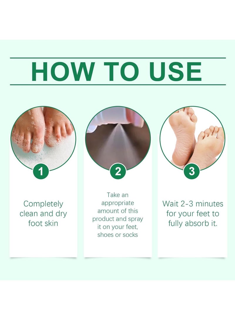 ximonth Foot Sanitizer Spray with Tea Tree Oil,Foot Deodorant Spray, Foot Odor Eliminator for Stinky Feet, Foot Sweat Foot Odor Freshener,Clear Foot Sanitizer Spray,Tea Tree Oil Foot Spray, 100 ml/3.5 oz  - Image 3