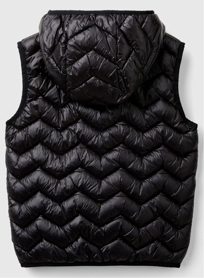 بينيتون فيست مبطن للبنات بقبعة وحشوة ثلاثية - Image 3