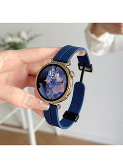 For Huawei Gt4/Gt3 Strap Gt5 Silicone Magnetic Smart Watch Watch4pro Watch Strap Watchgt-Color:Midnight Blue-suitable For Huawei Gt5/gt5pro/gt4 [dial 46mm]