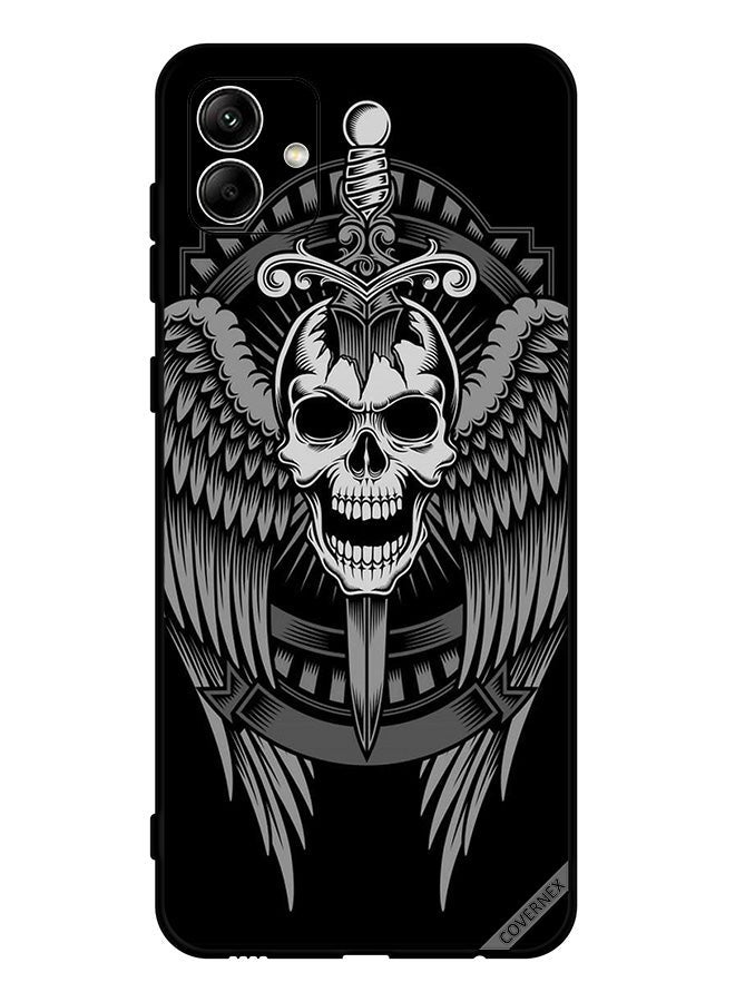 Covernex Protective Case Cover For Samsung Galaxy A04 4G Skull Have Eagle Wings - Image 1