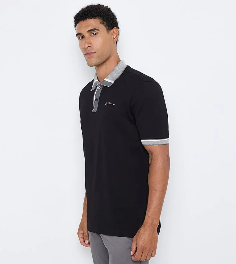 بين شيرمان Ben Sherman Men's Short Sleeve Solid Polo Tees