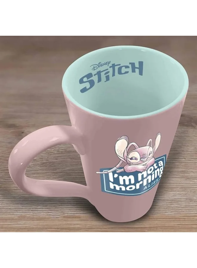 Pyramid STITCH & ANGEL - I'm not a Morning Alien - Latte Mug 16,5oz