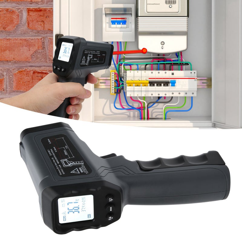 مقياس حرارة أخباري رقمي غير متصل DT8011E لقياس درجات الحرارة العالية (50 درجة مئوية إلى 1100 درجة مئوية) - Image 4
