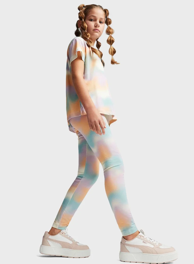 PUMA Kids Essential Summer Daze All Over Printed Leggings