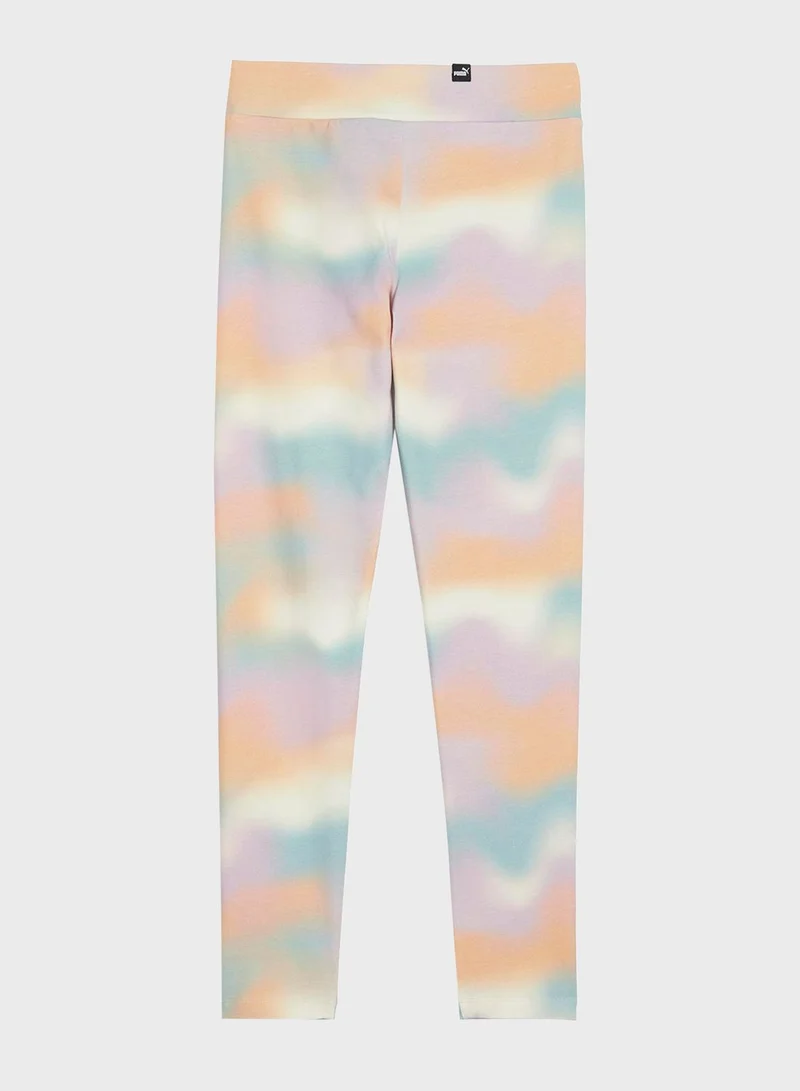 PUMA Kids Essential Summer Daze All Over Printed Leggings