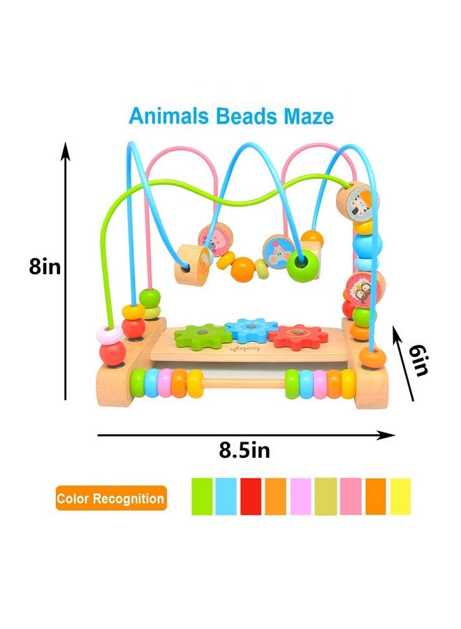 Boby Bead Maze for Babies 6-12 Months,Wooden Educational Abacus Beads Circle Toddler Toys - Colorful Roller Coaster Activity Game,Great Gift for Babies Toddlers Girls and Boys - Image 4