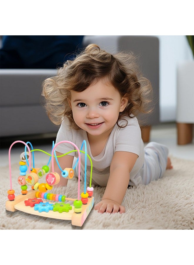 Boby Bead Maze for Babies 6-12 Months,Wooden Educational Abacus Beads Circle Toddler Toys - Colorful Roller Coaster Activity Game,Great Gift for Babies Toddlers Girls and Boys - Image 5
