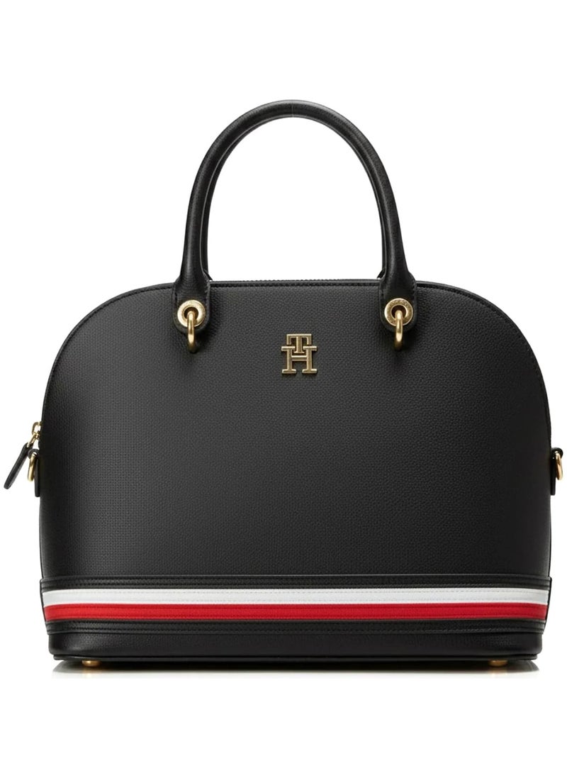 Tommy Icons Tommy Hilfiger Black Women Shoulder Bag Aw0Aw10453 - Image 1