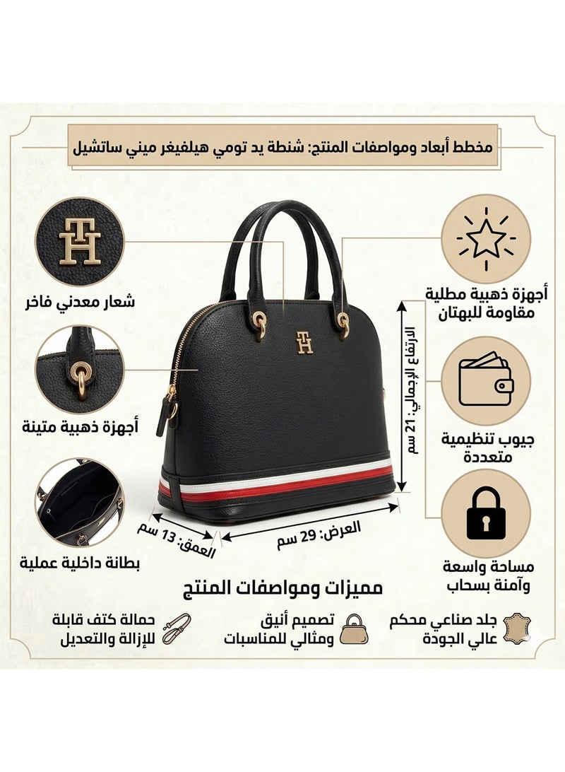 Tommy Icons Tommy Hilfiger Black Women Shoulder Bag Aw0Aw10453 - Image 2