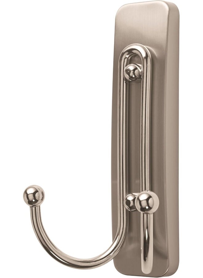Command Bath Satin Nickel Large Double Hook - Image 2