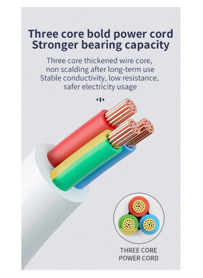 Multifunctional High-Power 2-Meter Long Anti-Touch USB Power Strip