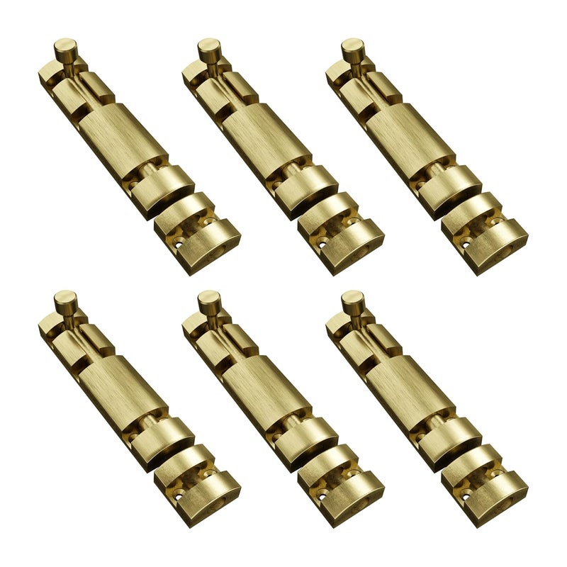 Atlantic Aluminium Tower Bolt 8 inch for Homes and Offices Antique Finish Pack of 6 Pcs - Image 1