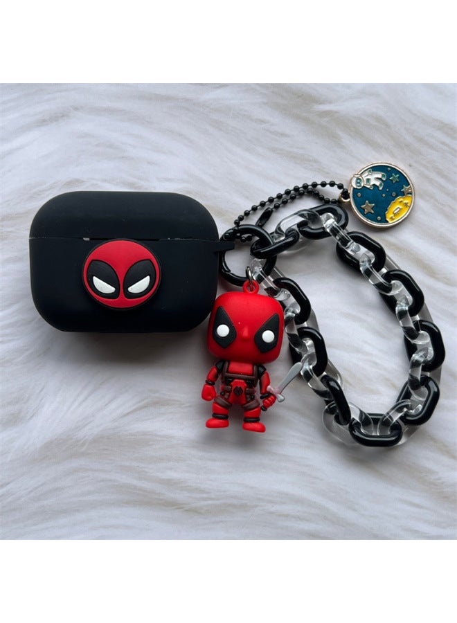For Apple Airpods 1/2 Wireless Bluetooth Headset Protective Case Pro4 Simple Cartoon Bracelet 3 Soft Case