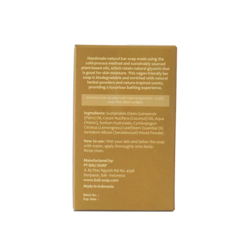 Bali Soap صابون بالي - صابون طبيعي بالليمون للرجال والنساء - نباتي، مصنوع يدويًا، مقشر - 3 عبوات، 3.5 أونصة لكل منها - Image 4