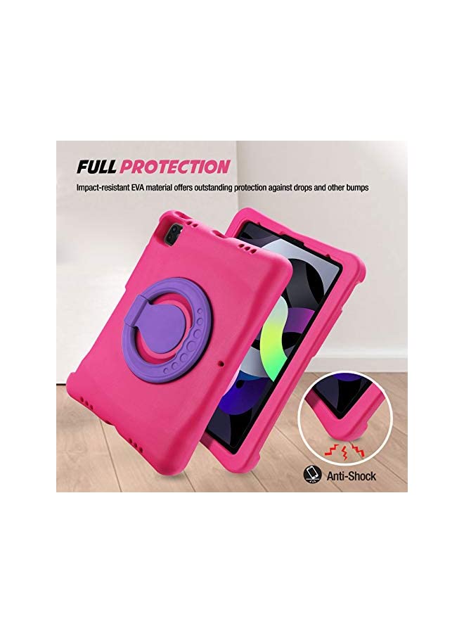 Procases ProCase Kids Case for iPad Air 5/4 (2022 2020)/iPad Pro 11 (2020 2018), Shockproof Rotate Handle Folding Stand Cover Kids Friendly Case for iPad Air 10.9" 4th/5th Gen/iPad Pro 11 -Magenta - Image 2