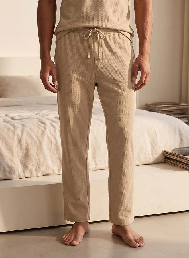 Splash FAV BEIGE Cotton Textured Nightwear Set for Men | Best Price UAE
