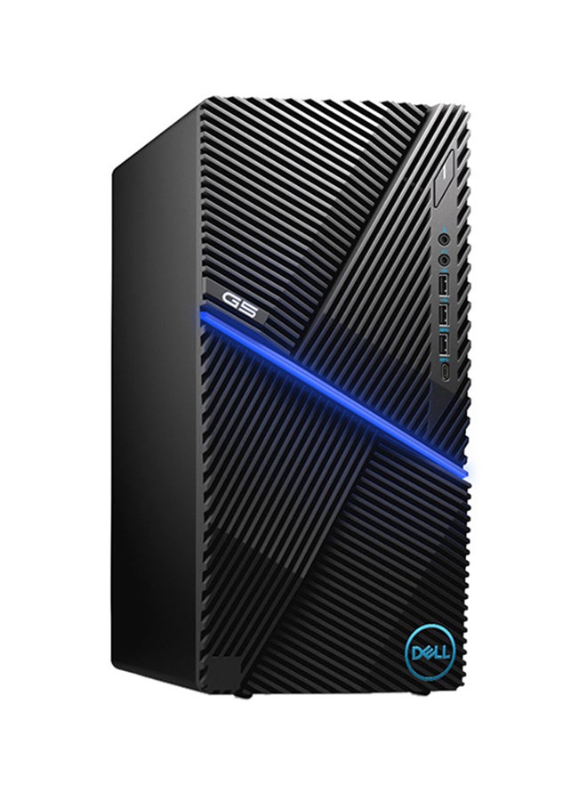 ديل كمبيوتر الألعاب المكتبي G5 5000 بمعالج إنتل كور i7-10700F الجيل العاشر/ ذاكرة رام سعة 16 جيجابايت/ محرك أقراص صلبة SSD سعة 1 تيرابايت/ بطاقة رسومات إنفيديا جي فورس RTX2060 سعة 8 جيجابايت/ يعمل بنظام تشغيل Windows 10 الإنجليزية/العربية أسود - Image 1