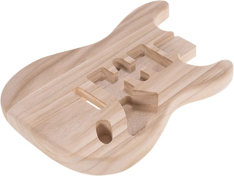 HXBER ST01-TM Unfinished Handcrafted Guitar Body Candlenut Wood Electric Guitar Body Guitar Barrel Replacement Parts - Image 1