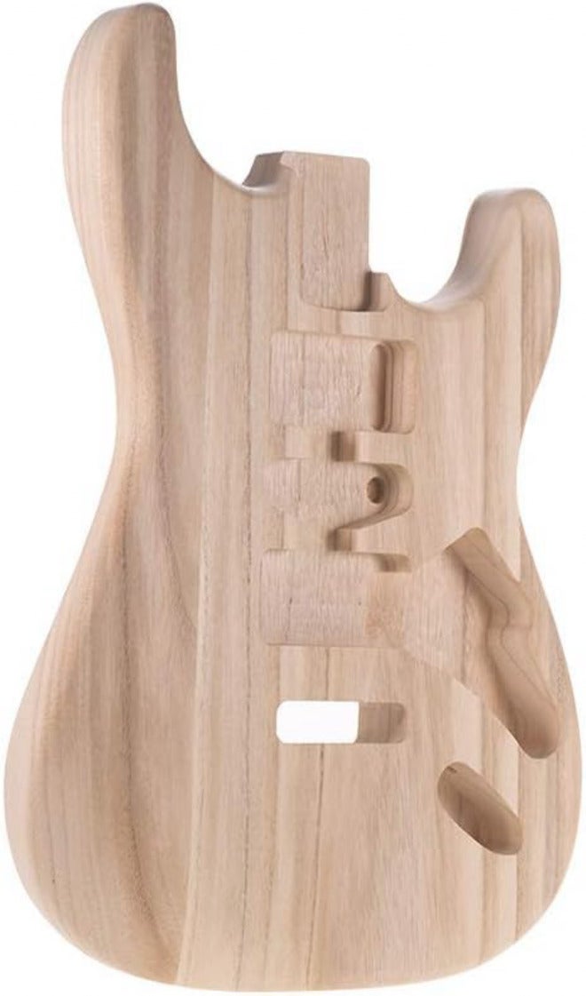 HXBER ST01-TM Unfinished Handcrafted Guitar Body Candlenut Wood Electric Guitar Body Guitar Barrel Replacement Parts - Image 5