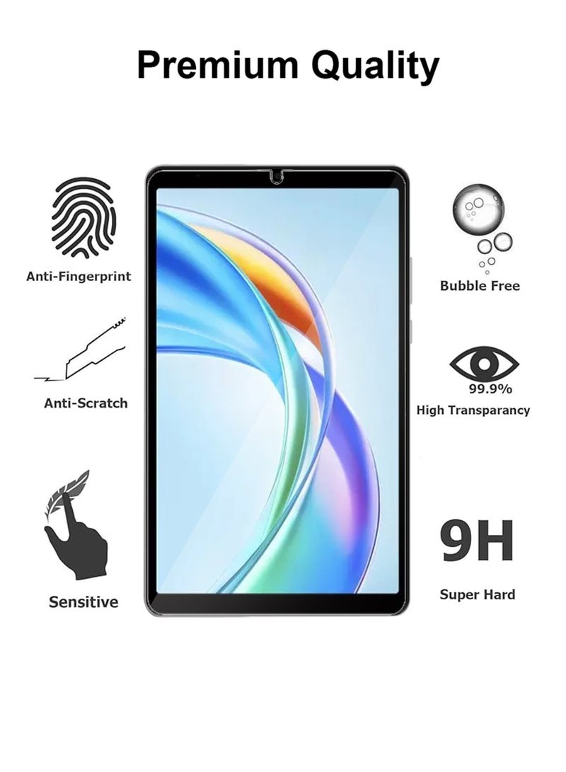 2 Pieces Honor Pad X7 8.7 Inches Tempered Glass Screen Protector – High Transparency, Delicate Touch, Anti-Explosion, Smooth Arc Edges, Easy Installation - Image 3