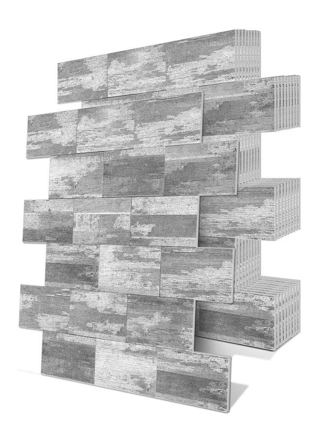 XIANGJUN Peel and Stick Backsplash Tile for Kitchen and Bathroom Wall,3D Grey Panel Removable Wallpaper(10 Pack of 13.5"x11.5") - Image 1