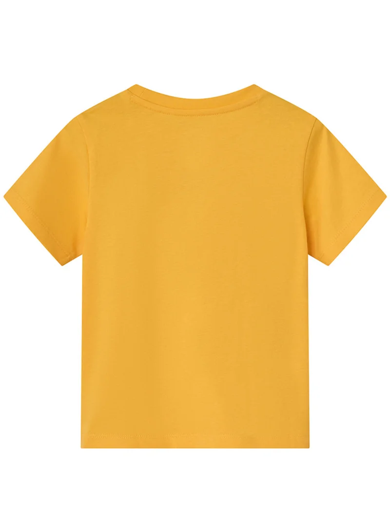 جيوردانو Kid's Regular Fit Cotton Crew Neck Printed Tee