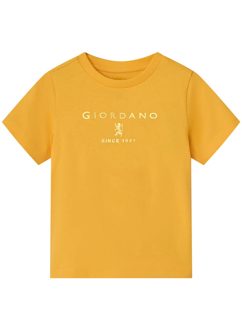 جيوردانو Kid's Regular Fit Cotton Crew Neck Printed Tee