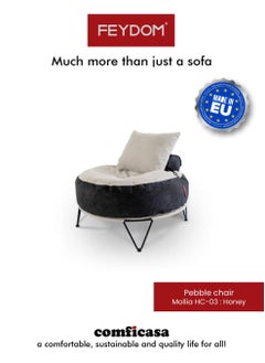 COMFICASA FEYDOM Pebble chair & beanbag : Mollia  honey  - Image 1