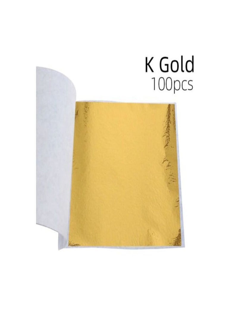 Smart Set Of Gold ,Silver & Rose-gold 300 Sheets Foil Paper Art Gold,Silver & Rose-Gold Foil Sheets Leaf 300 Sheets Foil Set - Image 2