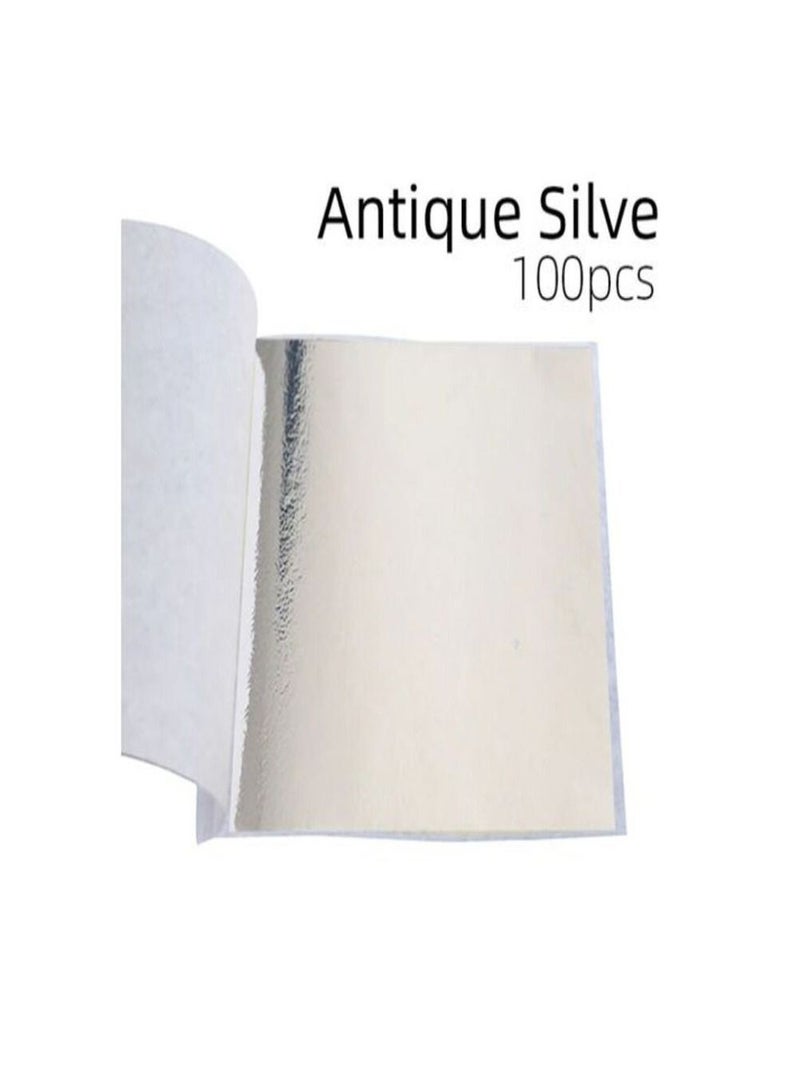 Smart Set Of Gold ,Silver & Rose-gold 300 Sheets Foil Paper Art Gold,Silver & Rose-Gold Foil Sheets Leaf 300 Sheets Foil Set - Image 3