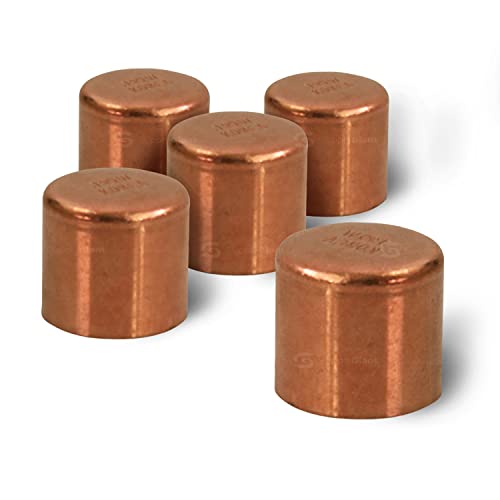 SUPPLYGIANT سماعة أنبوب النحاس DUFD0034-5 من Supply Giant، غطاء نهاية، 3/4 - Image 1