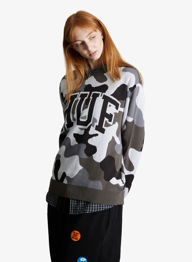 Huf Arch Jacquard Camo Sweater
