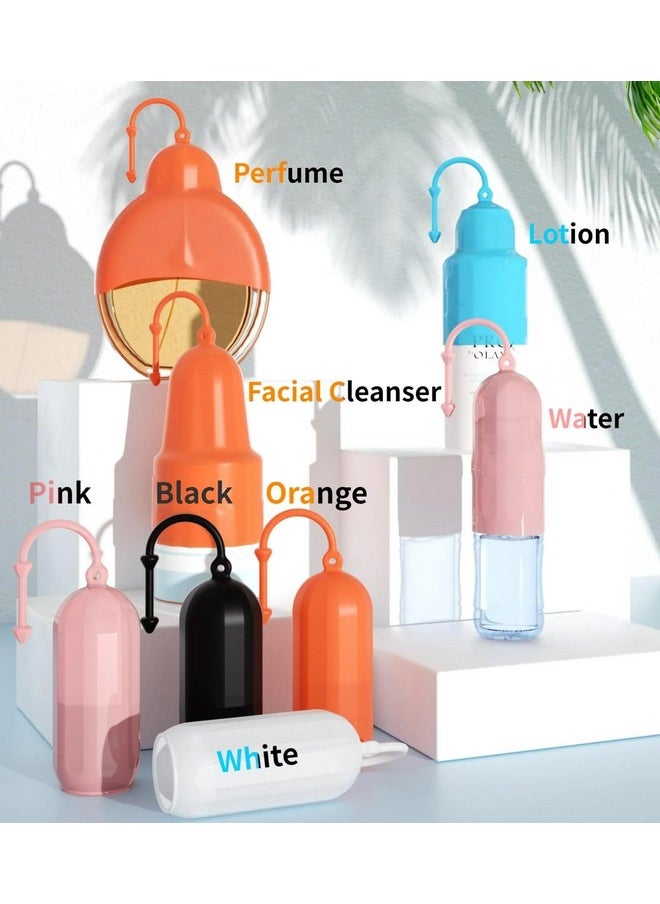 INOVERA (LABEL) INOVERA (LABEL) 4 Pieces Travel Bottle Covers - Leak Proof Bottles Sleeves - Reusable Elastic Cover For Toiletry, Shampoo & Lotion Containers (Multicolor)  - Image 3