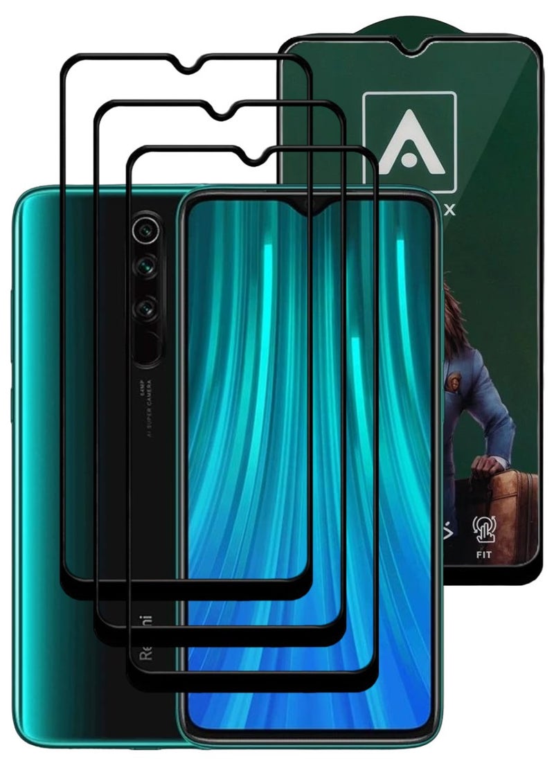 ACLIX 3 Pieces Antistatic ESD Dustproof Premium Quality High Definition Tempered Glass Screen Protector Designed For Xiaomi RedmiNote 8 Pro - Image 1