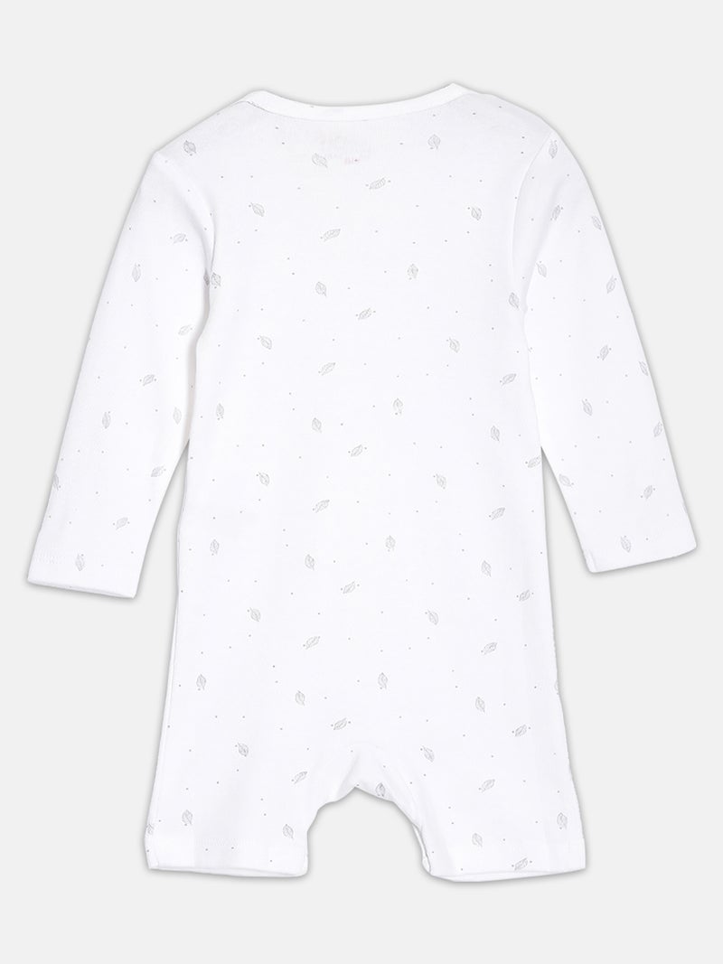 Broon Infant Boys Blue and White Printed Organic Cotton Rompers Pack of 2 - Image 5