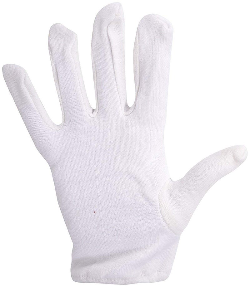 JMP Girl's Cotton Hand Summer Gloves for Protection From Sun Burn/Heat/Pollution (White-Free Size) -1 Pair - Image 2