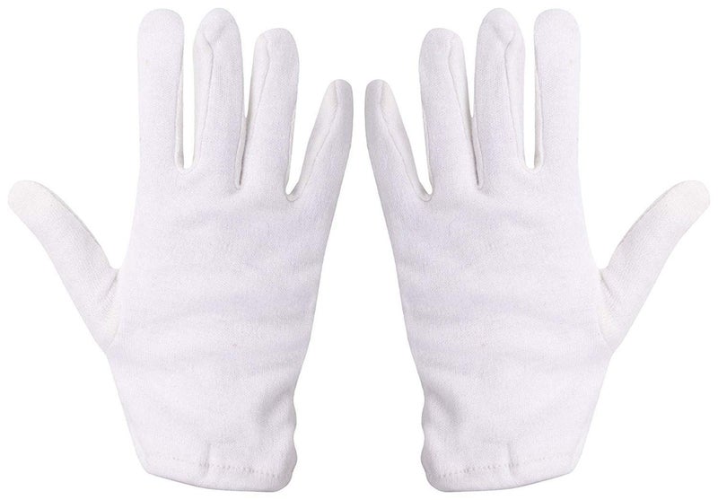 JMP Girl's Cotton Hand Summer Gloves for Protection From Sun Burn/Heat/Pollution (White-Free Size) -1 Pair - Image 4