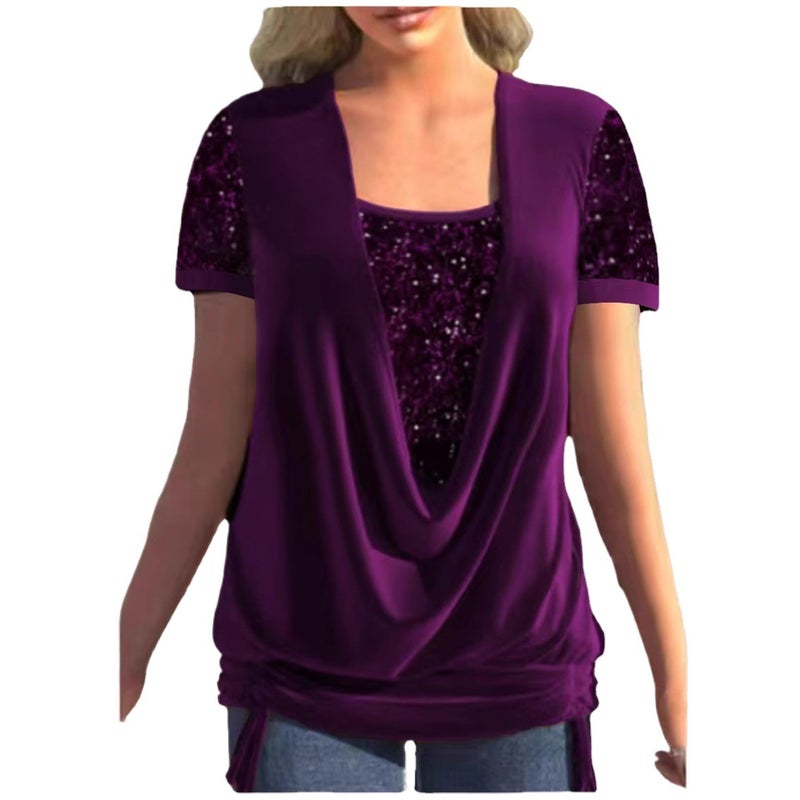Women's Casual Knitted T-Shirt - Image 5