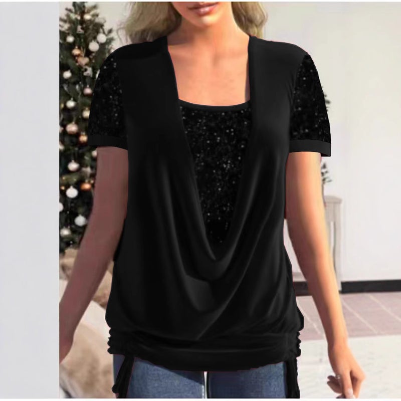 Women's Casual Knitted T-Shirt - Image 2