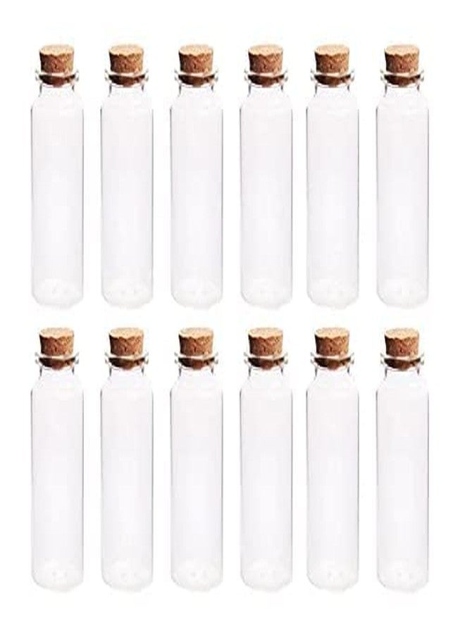 Prescent Decorative Message Bottle Set for art and craft, festive decorations, gifting, and much more (8 cm x 2.2 cm, 12 pc) - Image 1