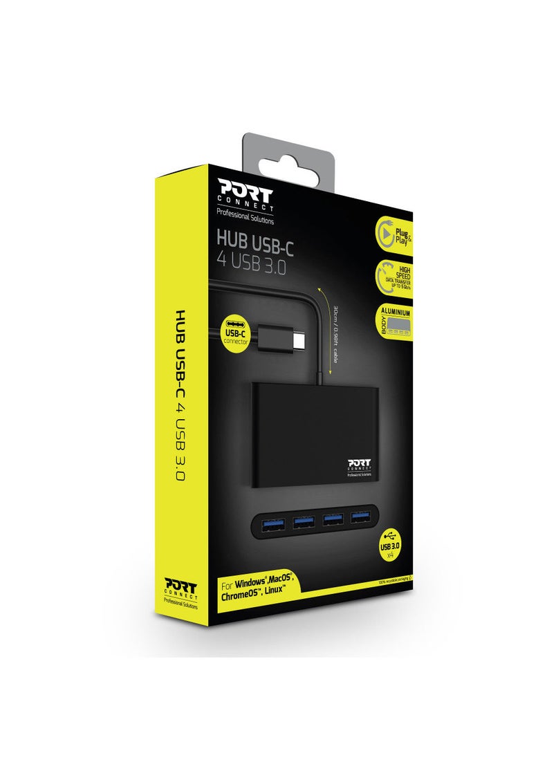 PORT CONNECT Hub USB-C to 4 USB 3.0  - Image 2