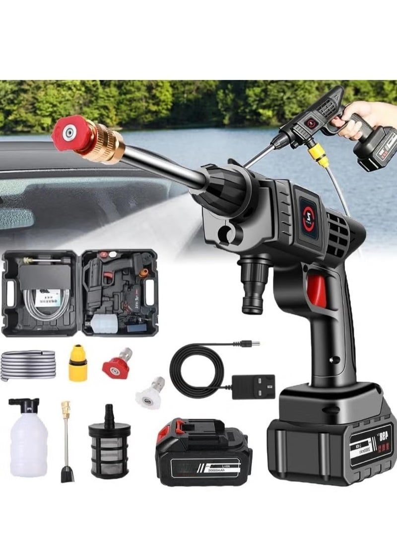 Sharpdo Cordless Portable Pressure Washer Gun - 452PSI 1000mAh Power Car Wash Pump for Car Washing/Home/Floor - Image 1